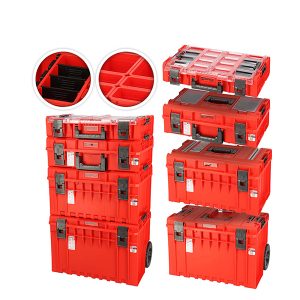جعبه ابزار قرمز محکم طبقاتی کیوبریک