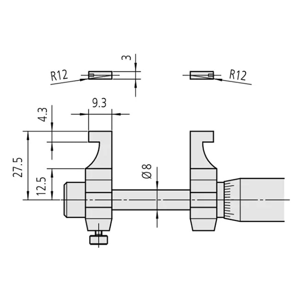 میکرومتر ورنیه 50-25 میلی متر میتوتویو مدل 145-186 میکرومتر ورنیه 50-25 میلی متر میتوتویو مدل 145-186