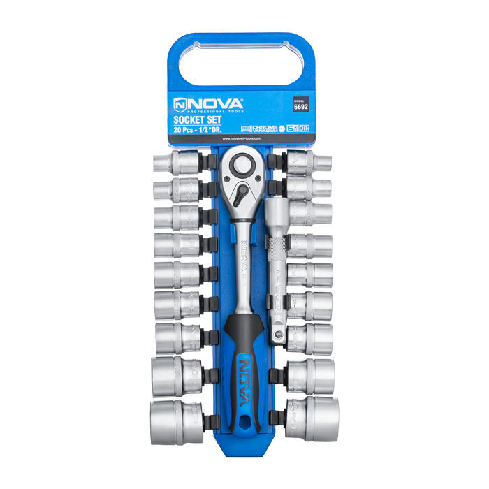 ست سر پیچ گوشتی و بکس 20 عددی نووا مدل 6692 ست سر پیچ گوشتی و بکس 20 عددی نووا مدل 6692