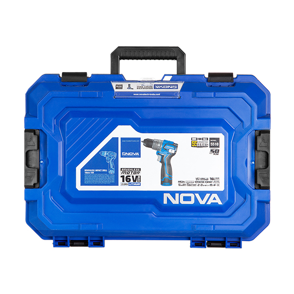 دریل پیچ گوشتی شارژی 16 ولت نووا مدل 5510 براشلس دریل پیچ گوشتی شارژی 16 ولت نووا مدل 5510 براشلس