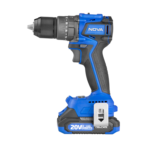 دریل پیچ گوشتی شارژی 20 ولت نووا مدل 5522 براشلس دریل پیچ گوشتی شارژی 20 ولت نووا مدل 5522 براشلس