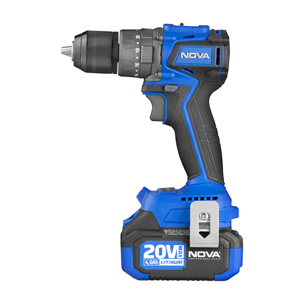 دریل پیچ گوشتی شارژی 20 ولت نووا مدل 5524 براشلس دریل پیچ گوشتی شارژی 20 ولت نووا مدل 5524 براشلس