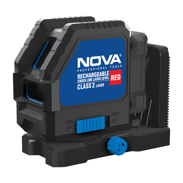 تراز لیزری شارژی دو خط نور قرمز نووا مدل 2680R تراز لیزری شارژی دو خط نور قرمز نووا مدل 2680R